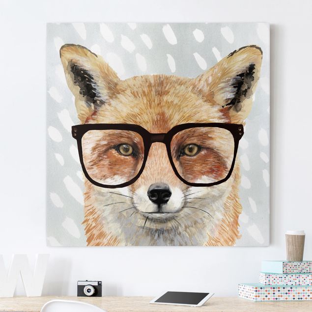 Animal canvas Animals With Glasses - Fox