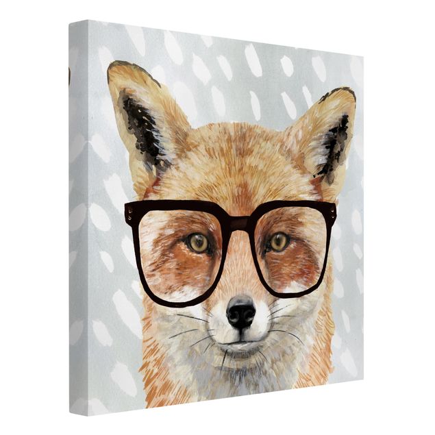 Prints modern Animals With Glasses - Fox