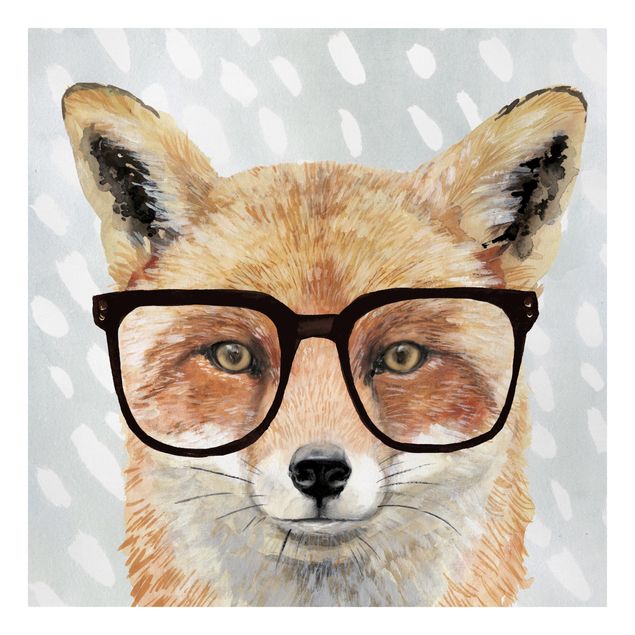 Prints Animals With Glasses - Fox