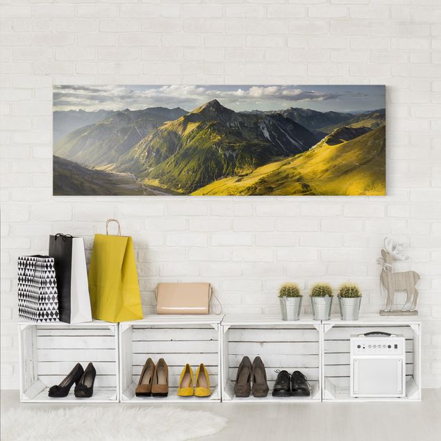 Landscape wall art Mountains And Valley Of The Lechtal Alps In Tirol