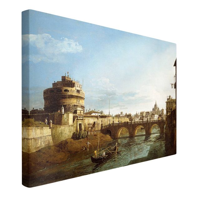 Art style Bernardo Bellotto - View of Rome looking West