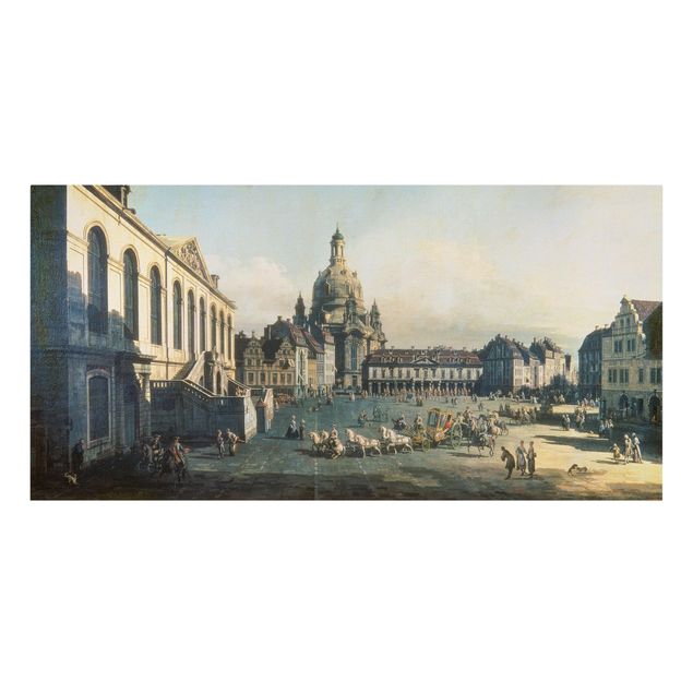 Art style baroque Bernardo Bellotto - New Market Square In Dresden From The Jüdenhof