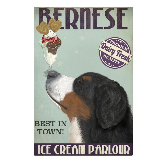 Prints quotes Bernese Mountain Dog With Ice
