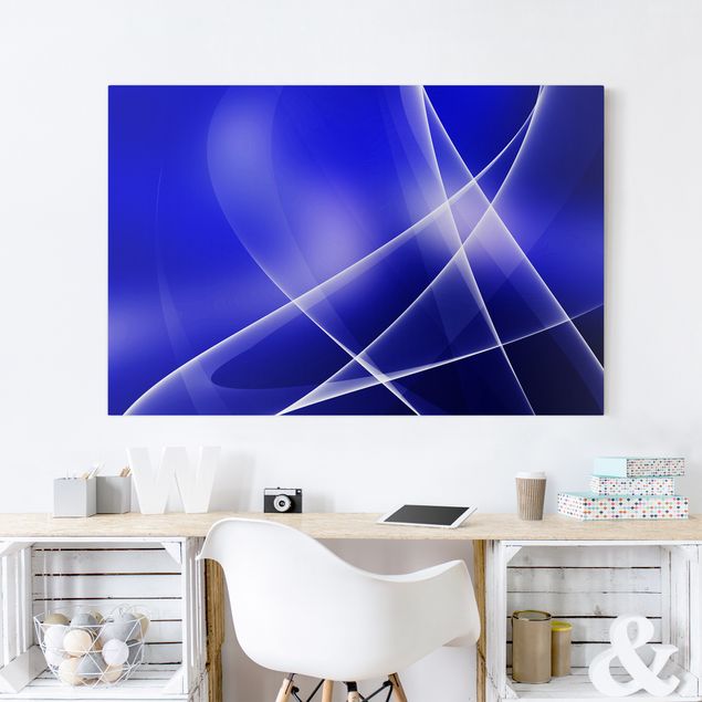 Prints abstract Blue Disco