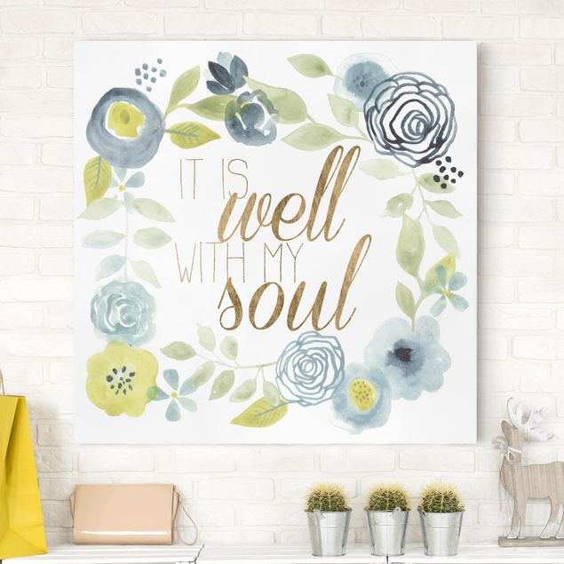 Framed quotes Garland With Saying - Soul