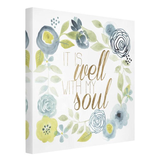 Inspirational quotes on canvas Garland With Saying - Soul
