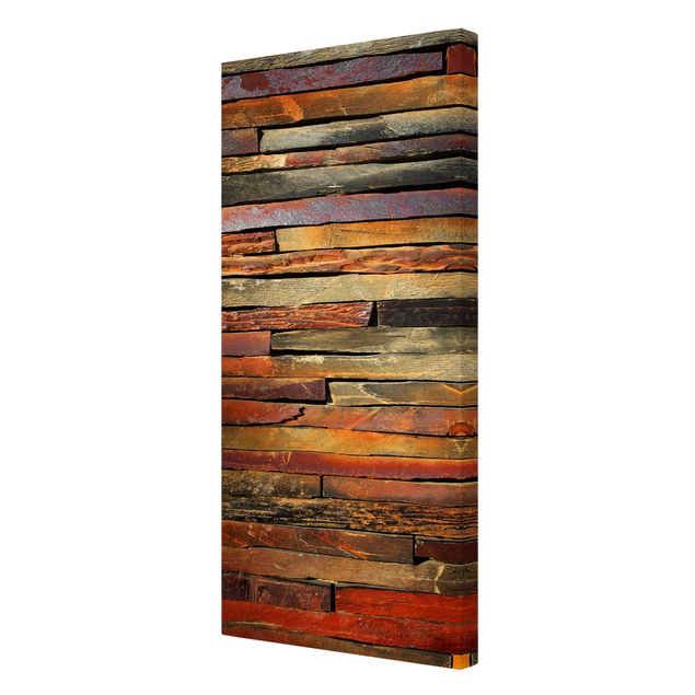 Canvas wall art Stack of Planks