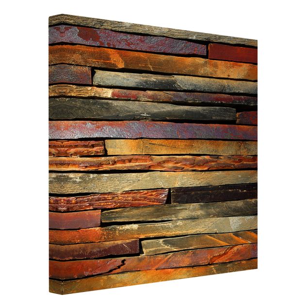 Contemporary art prints Stack of Planks