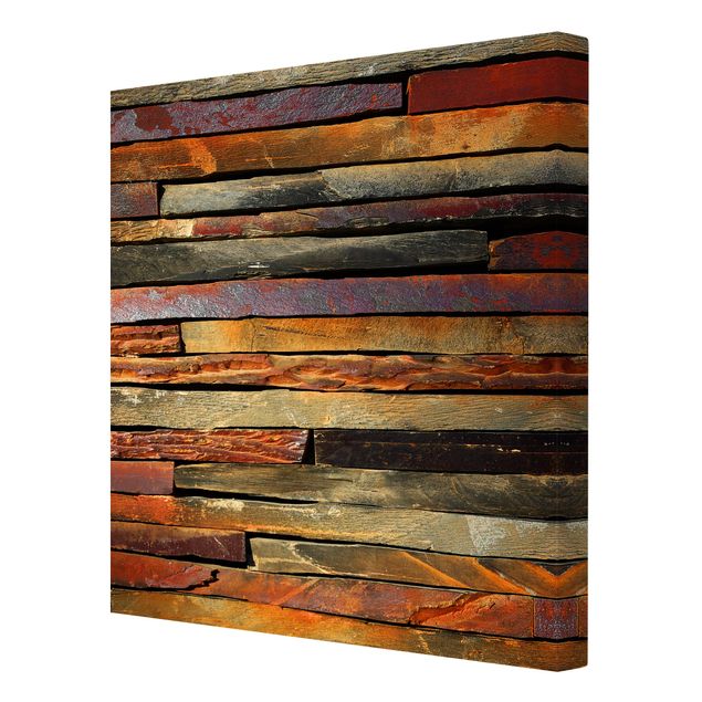 Canvas wall art Stack of Planks