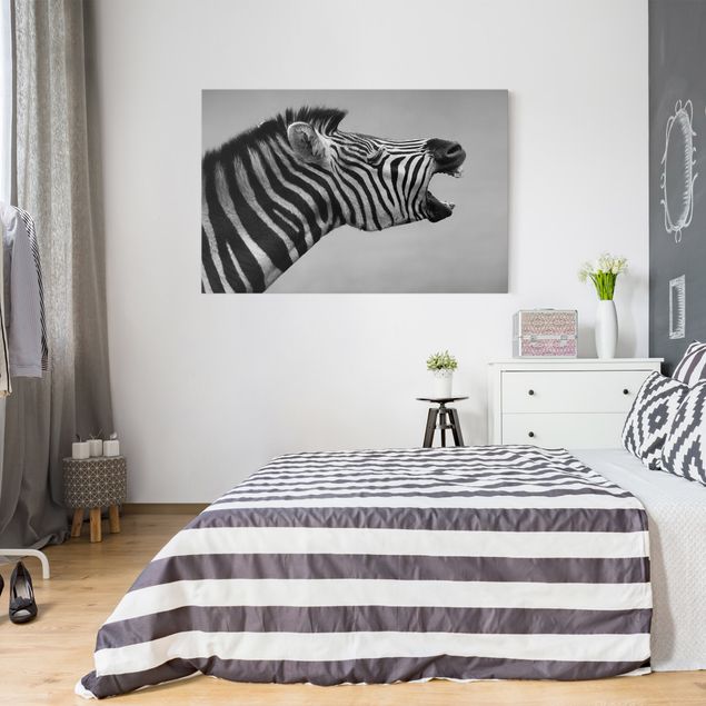 Zebra canvas print Roaring Zebra ll