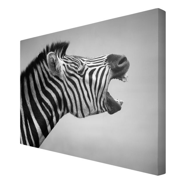 Contemporary art prints Roaring Zebra ll