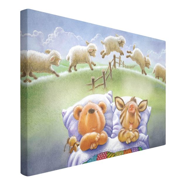 Prints nursery Buddy Bear - Counting Sheep