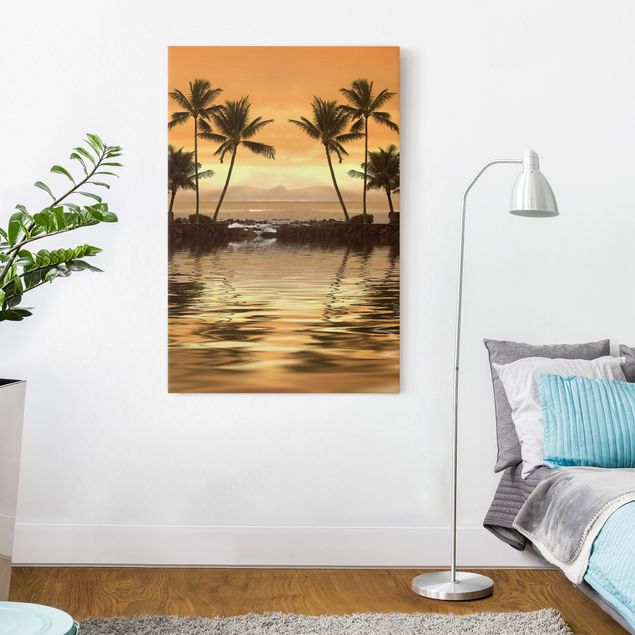 Prints landscape Caribbean Sunset I