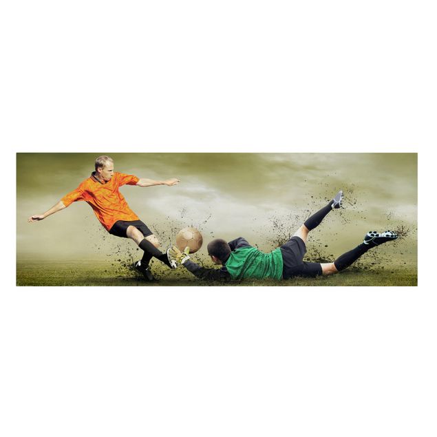 Canvas wall art Clash Of The Football Players