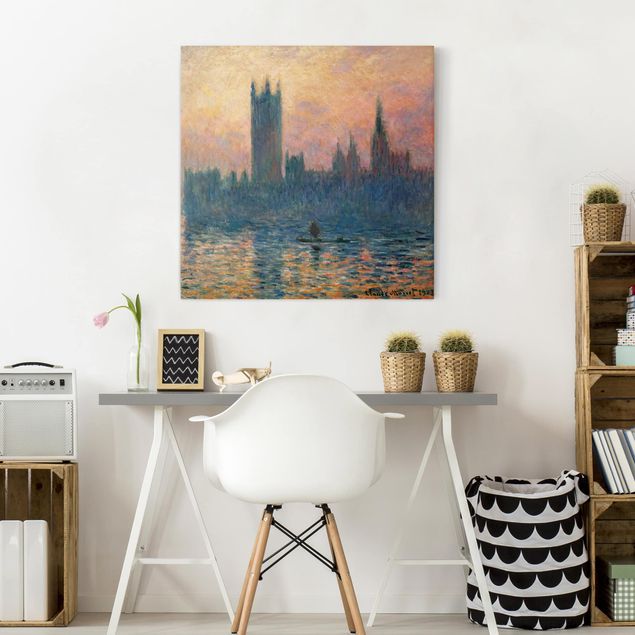 London art prints Claude Monet - London Sunset