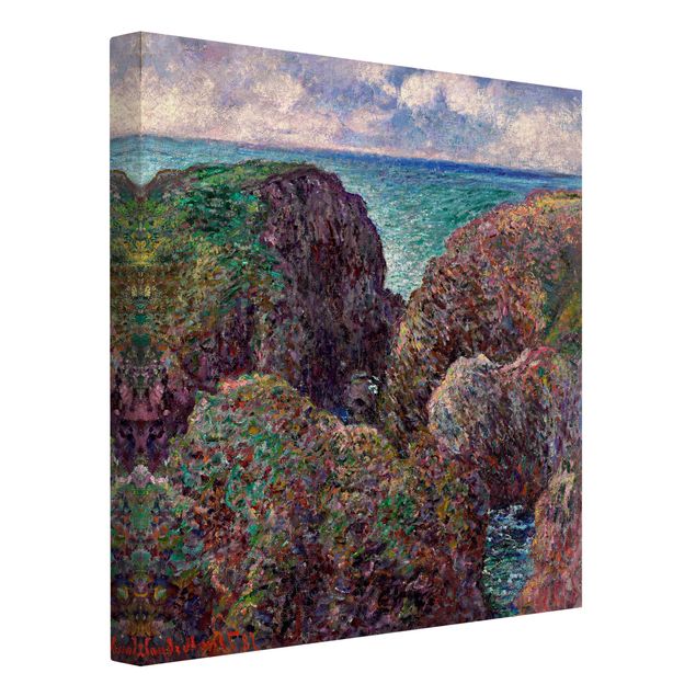 Landscape canvas prints Claude Monet - Group of Rocks at Port-Goulphar
