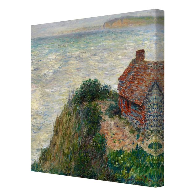 Beach prints Claude Monet - Fisherman's house at Petit Ailly