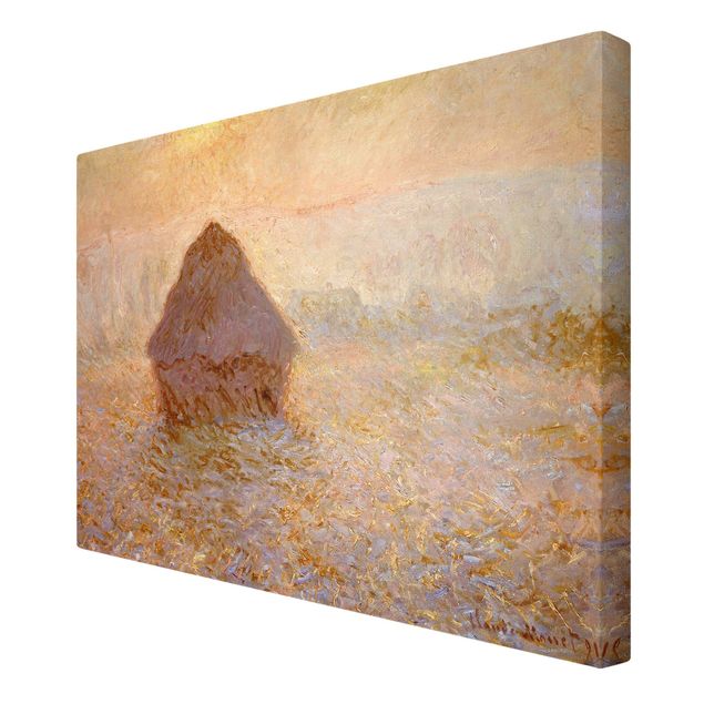 Canvas art prints Claude Monet - Haystack In The Mist