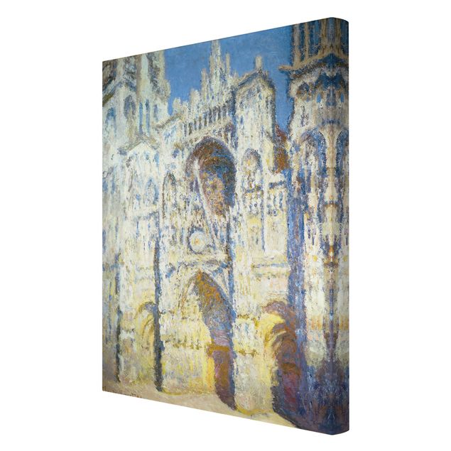 Canvas prints art print Claude Monet - Portal of the Cathedral of Rouen