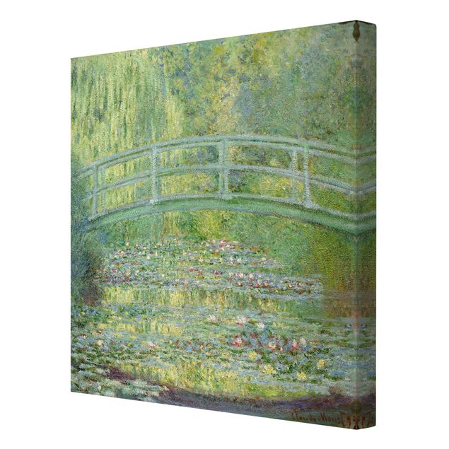 Rose canvas Claude Monet - Japanese Bridge