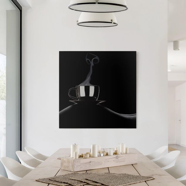 Modern art prints Coffee in Bed