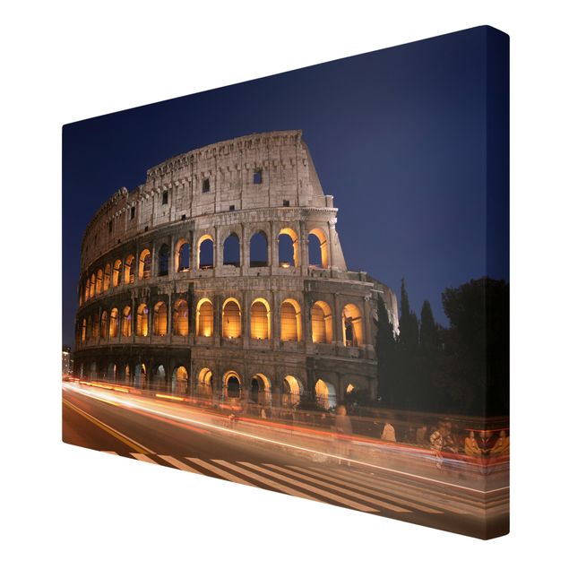 Architectural prints Colosseum in Rome at night