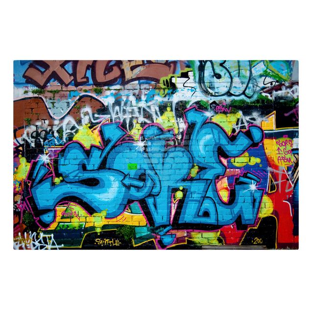 Inspirational quotes on canvas Colours of Graffiti