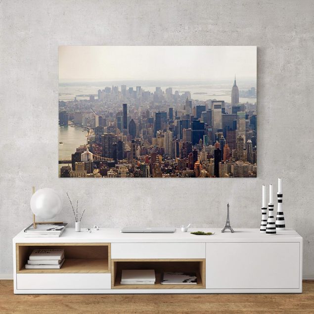 New York skyline canvas Morning In New York