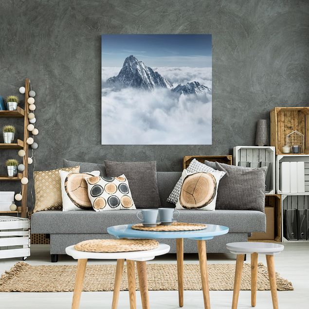 Mountain art prints The Alps Above The Clouds