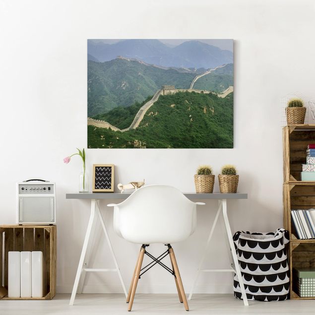 Mountain art prints The Great Wall Of China In The Open