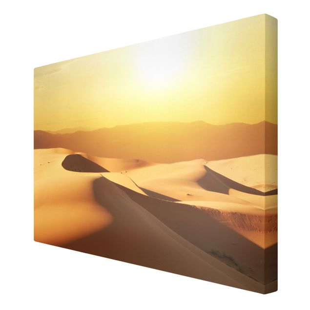 Landscape canvas wall art The Saudi Arabian Desert