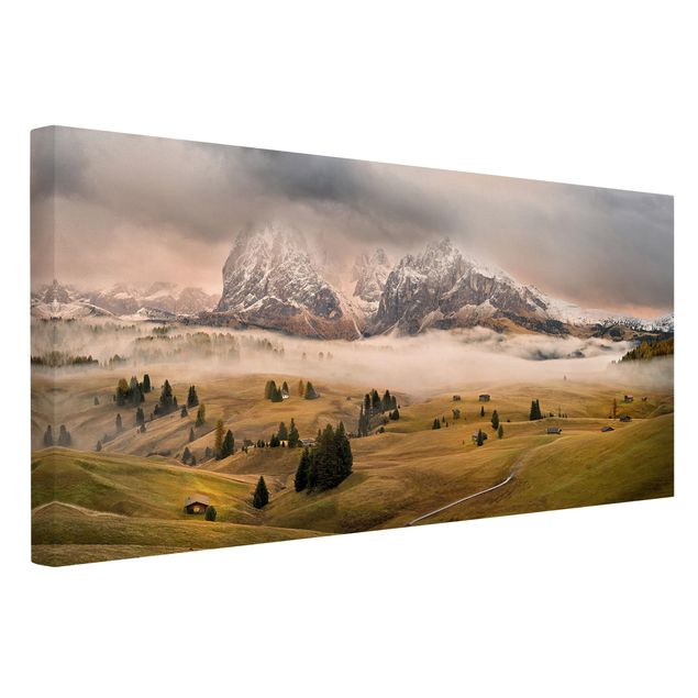 Mountain canvas art Myths of the Dolomites