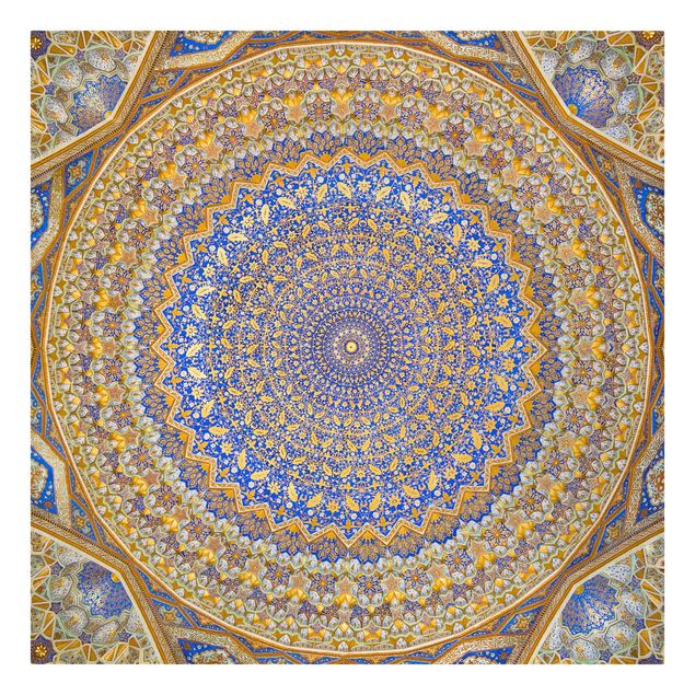 Orange art print Dome Of The Mosque