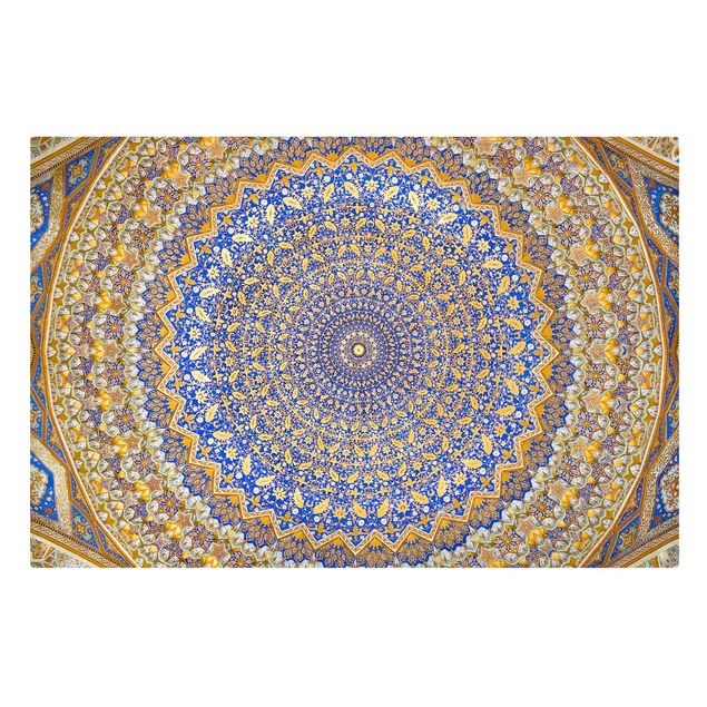 Orange art print Dome Of The Mosque
