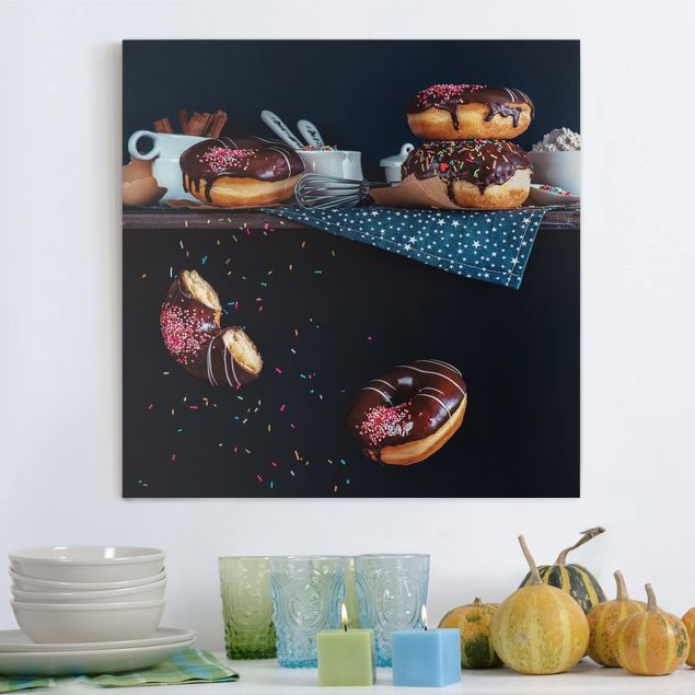 Contemporary art prints Donuts from the Kitchen Shelf