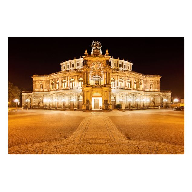 Skyline canvas print Dresden Opera House