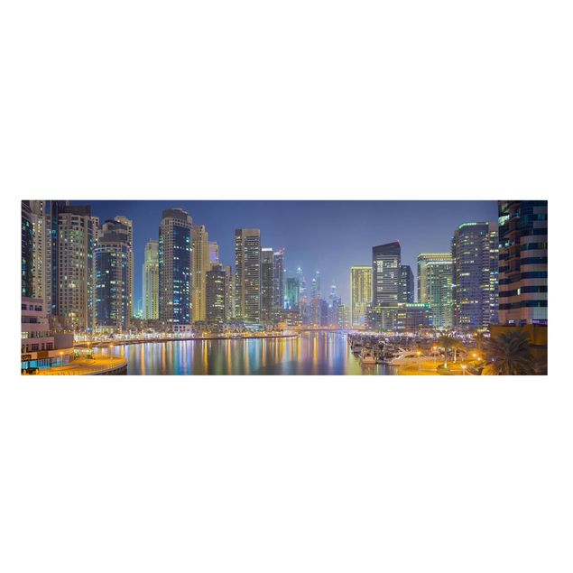 Prints modern Dubai Night Skyline