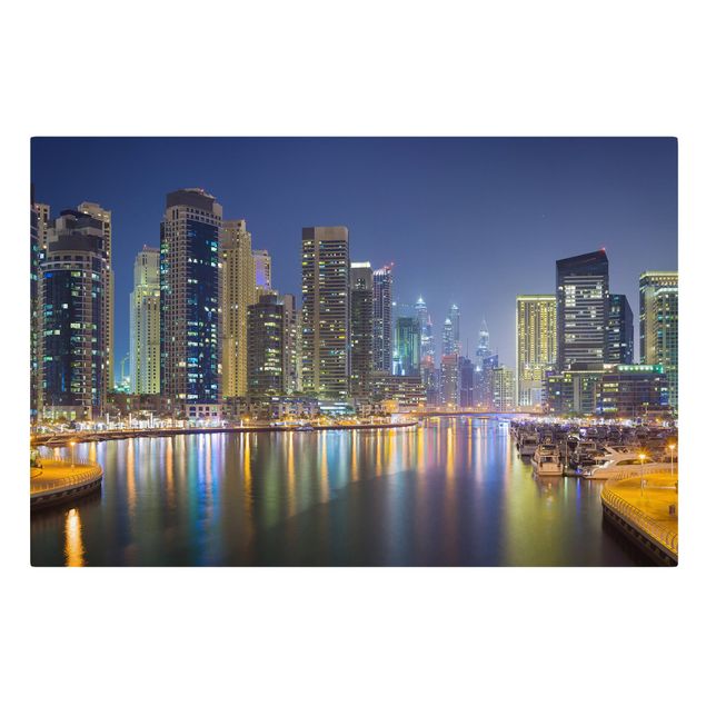 Prints modern Dubai Night Skyline