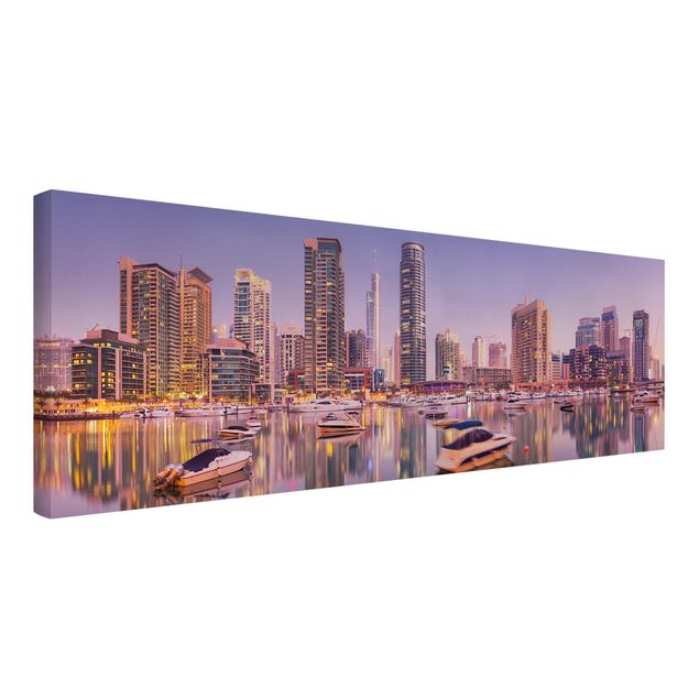 Canvas prints Asia Dubai Skyline And Marina