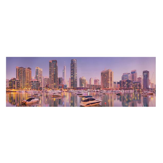 Contemporary art prints Dubai Skyline And Marina