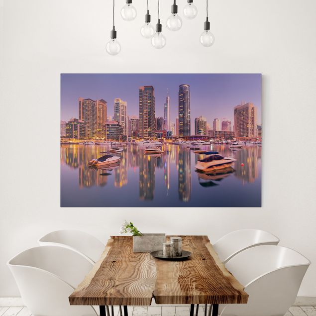 Asian wall prints Dubai Skyline And Marina