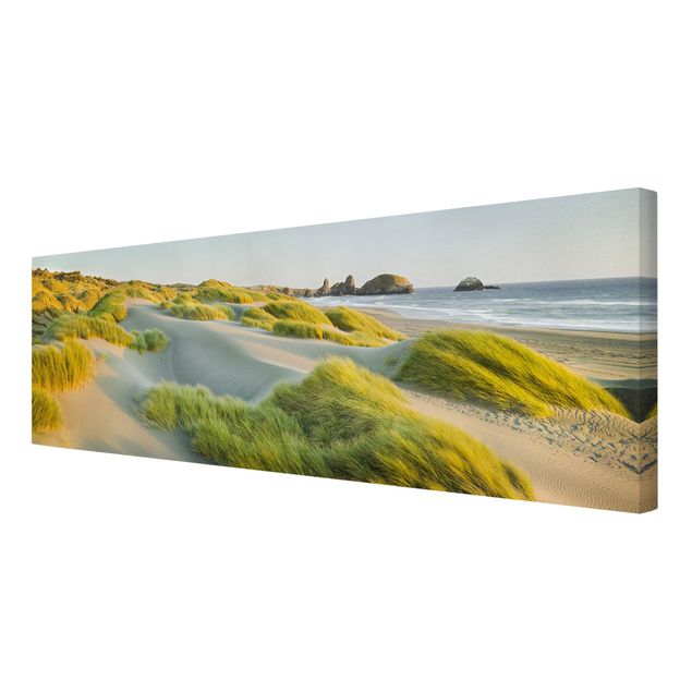Mountain canvas wall art Dunes And Grasses At The Sea