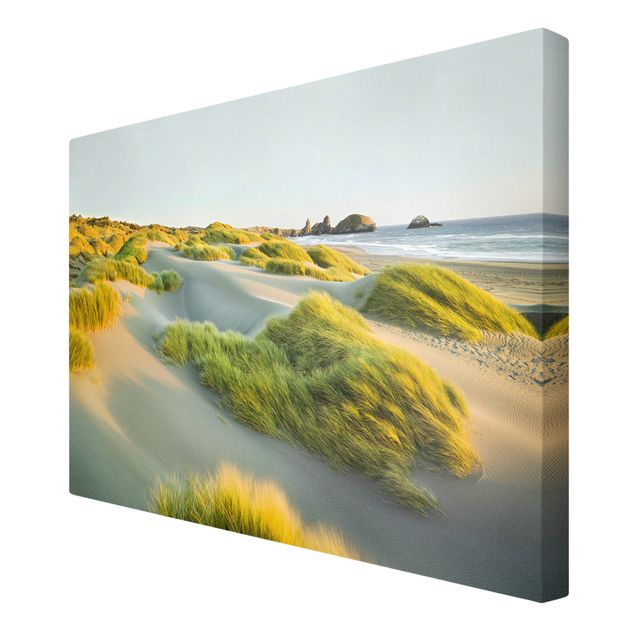 Mountain canvas wall art Dunes And Grasses At The Sea