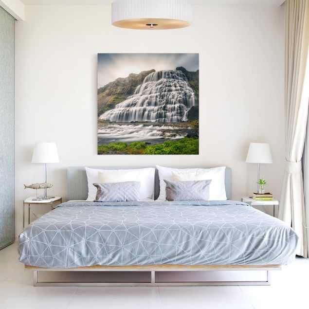 Mountain art prints Dynjandi Waterfall