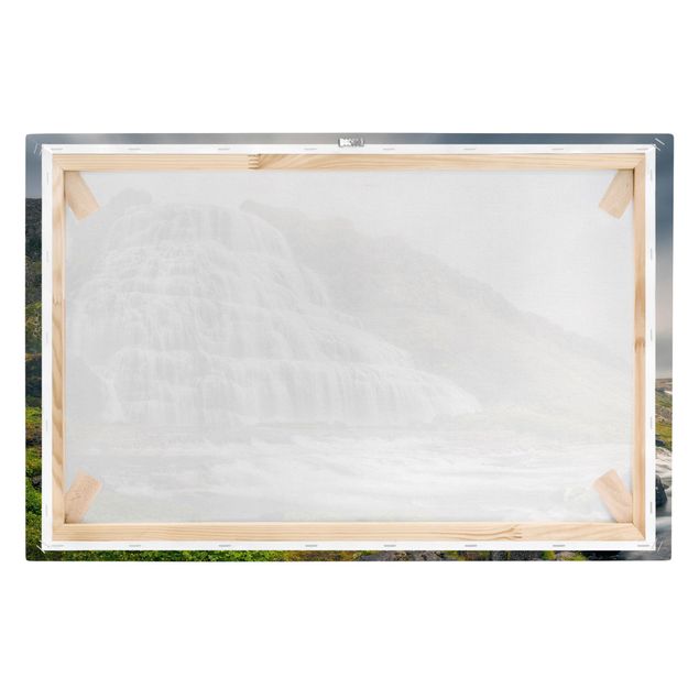 Landscape canvas wall art Dynjandi Waterfall