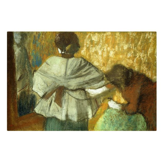 Canvas prints art print Edgar Degas - milliner