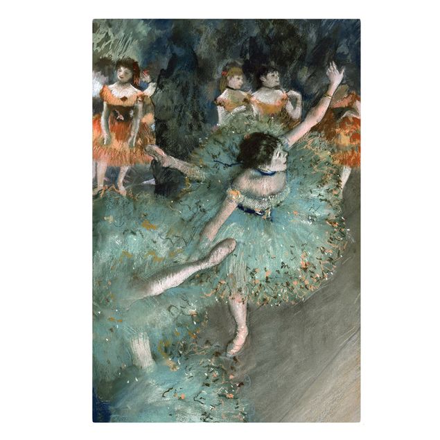 Art posters Edgar Degas - Dancers in Green
