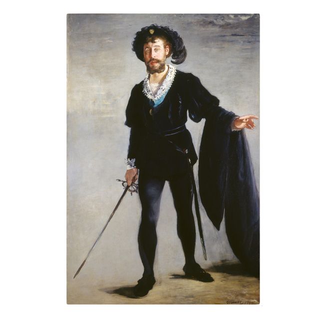 Canvas prints art print Edouard Manet - Jean-Baptiste Faure in the Role of Hamlet