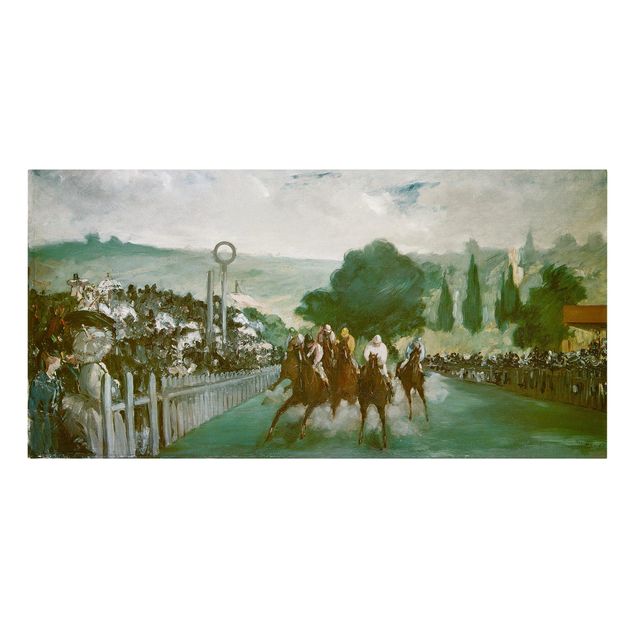 Horse prints Edouard Manet - Races At Longchamp
