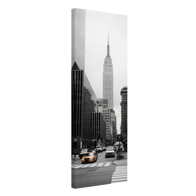 Zebra canvas print Empire State Building